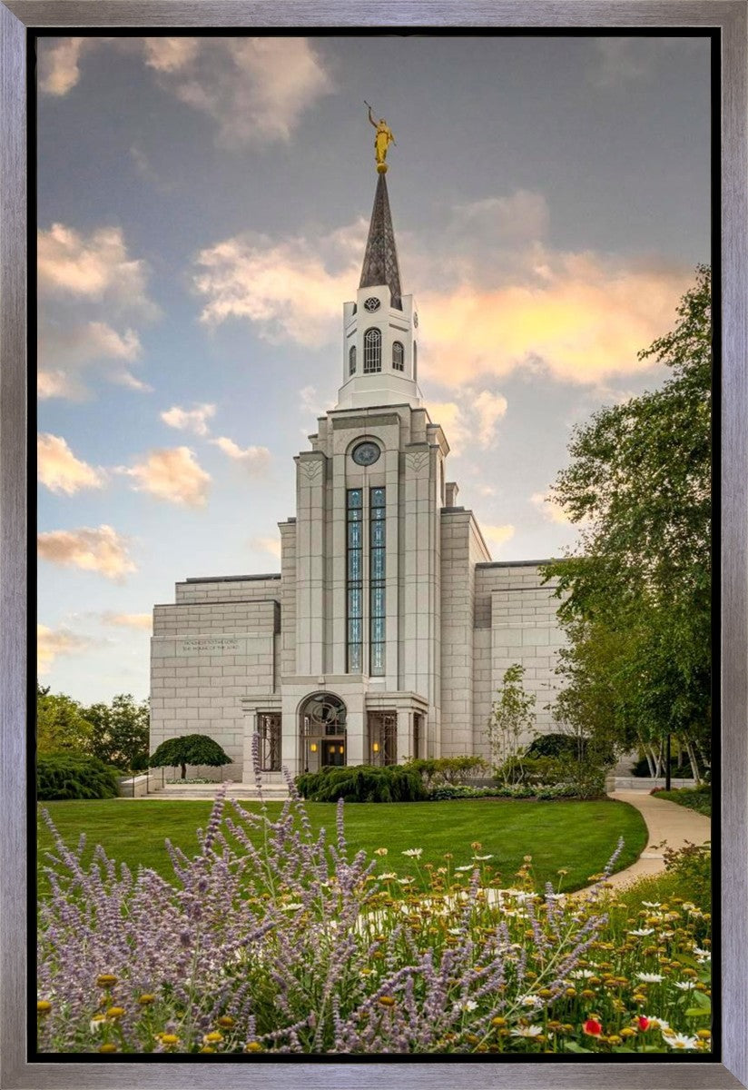 Boston Temple Summer Evening Gallery Wrap