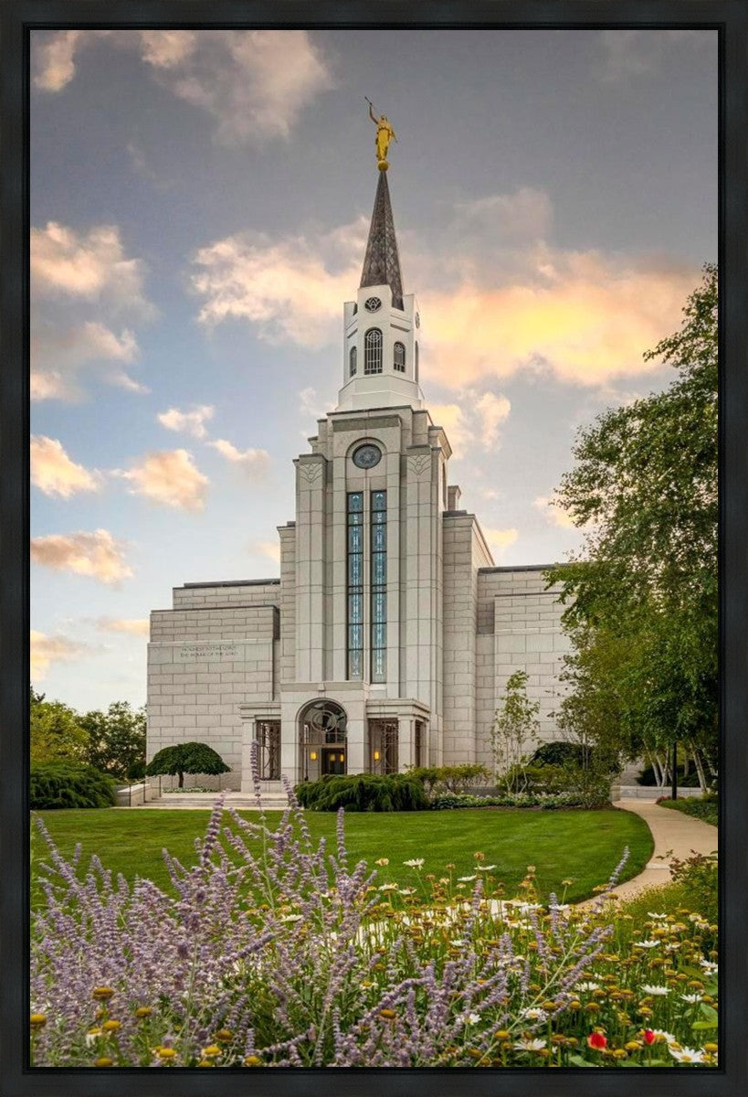 Boston Temple Summer Evening Gallery Wrap