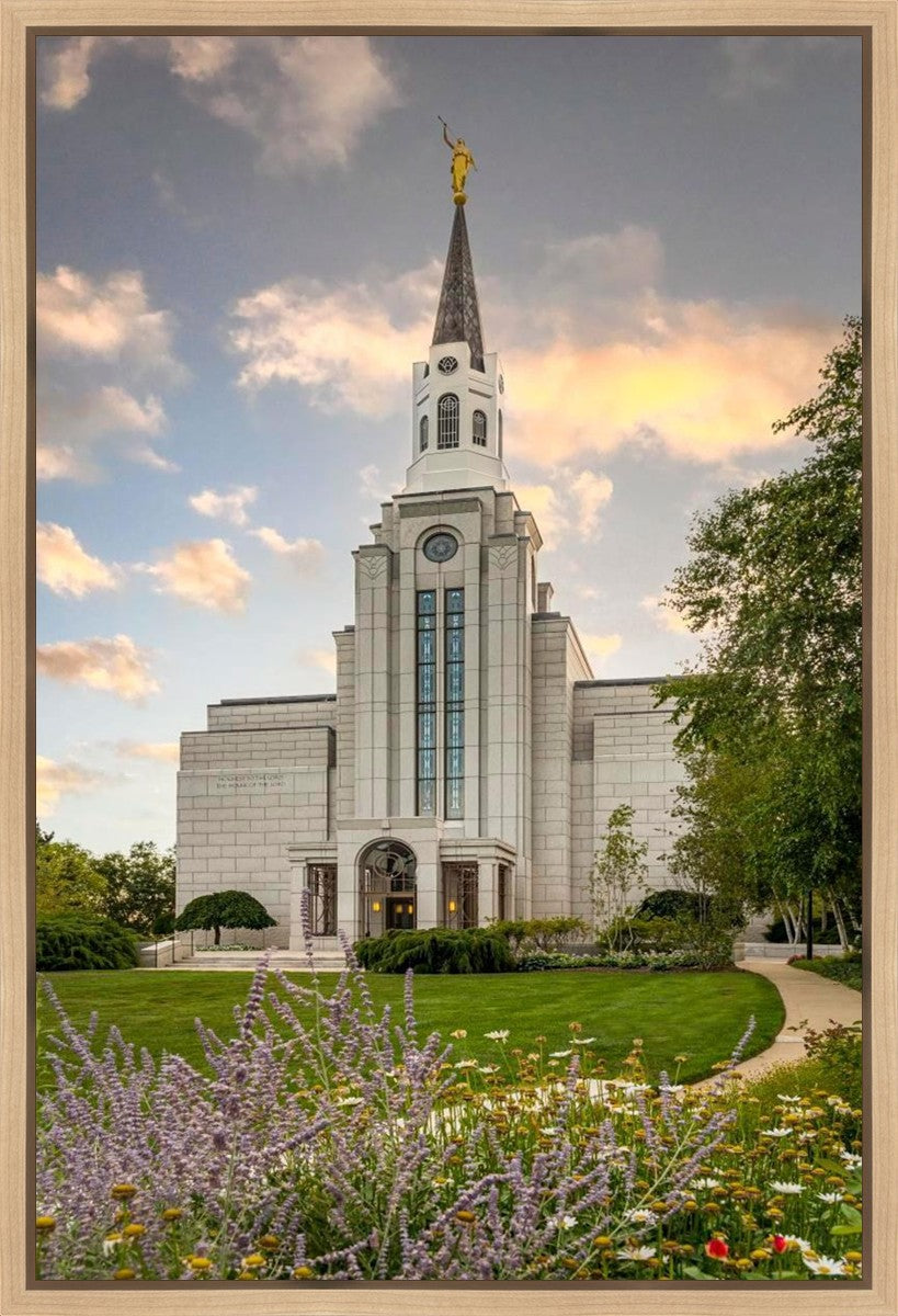 Boston Temple Summer Evening Gallery Wrap