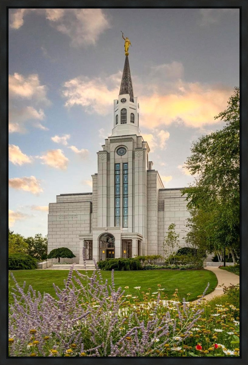 Boston Temple Summer Evening Gallery Wrap