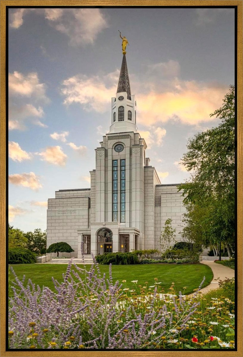 Boston Temple Summer Evening Gallery Wrap