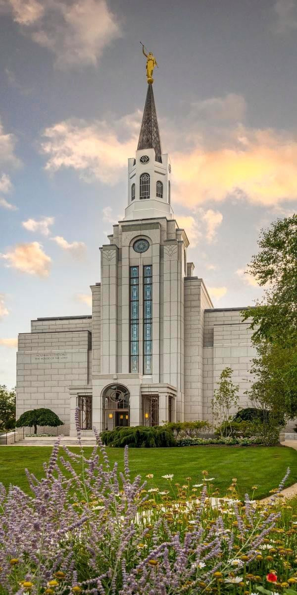 Boston Temple Summer Evening Gallery Wrap