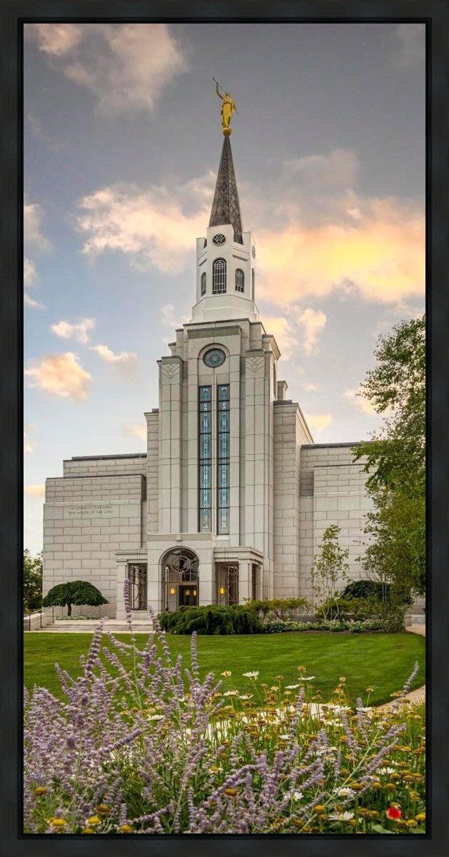 Boston Temple Summer Evening Gallery Wrap