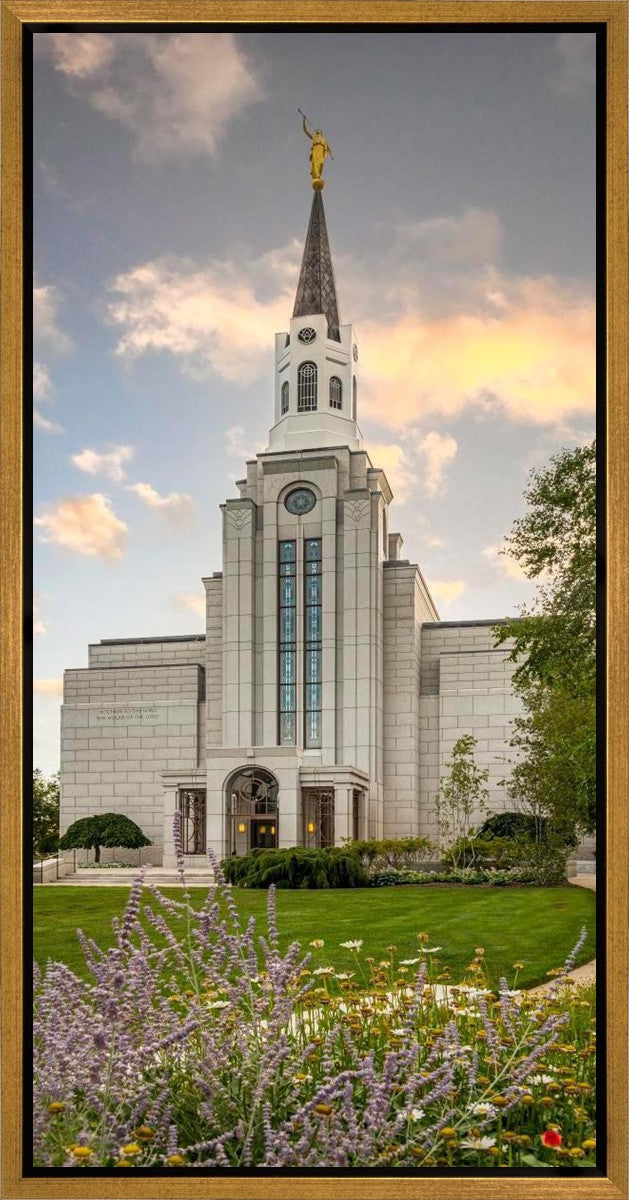 Boston Temple Summer Evening Gallery Wrap