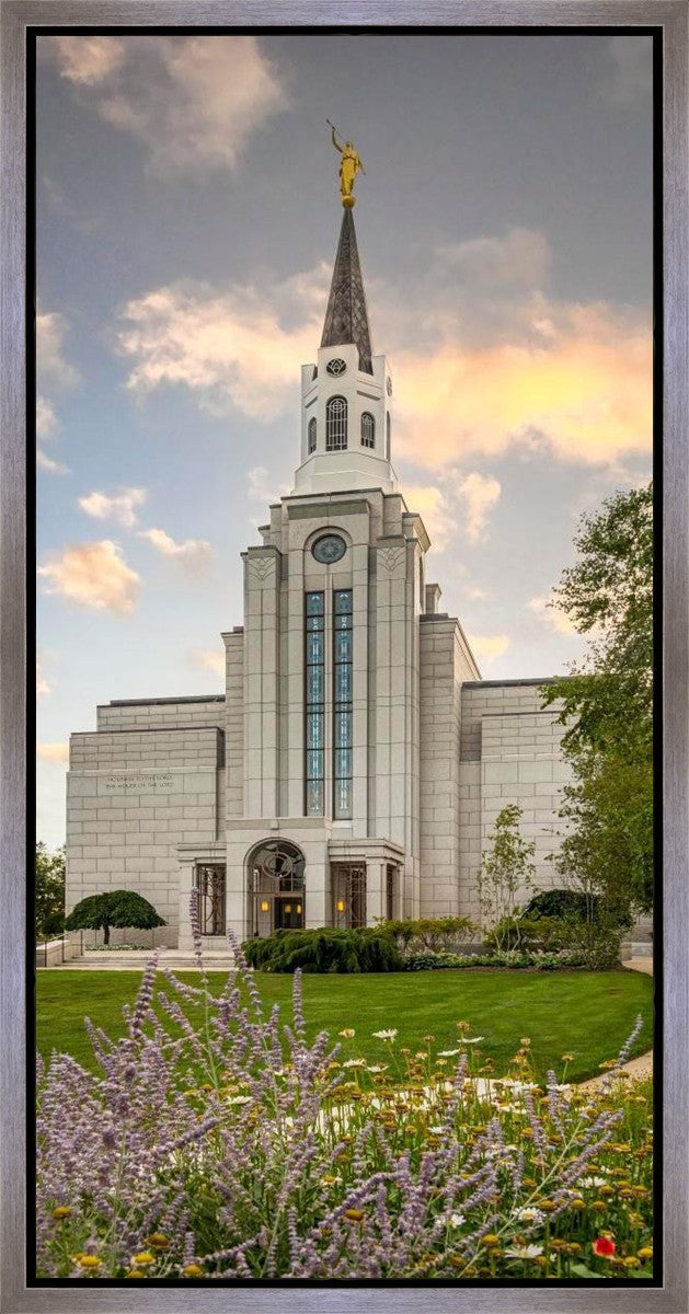 Boston Temple Summer Evening Gallery Wrap