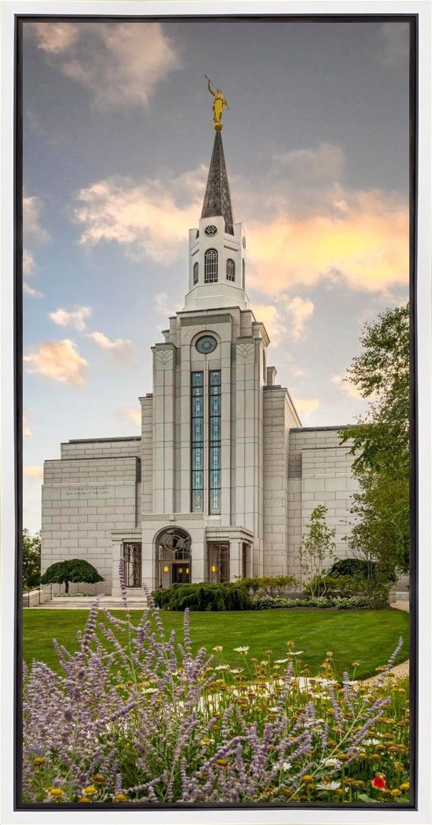 Boston Temple Summer Evening Gallery Wrap