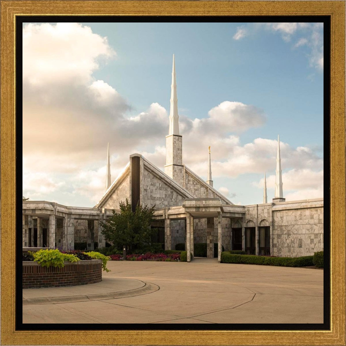 Chicago Temple Golden Foundations Gallery Wrap