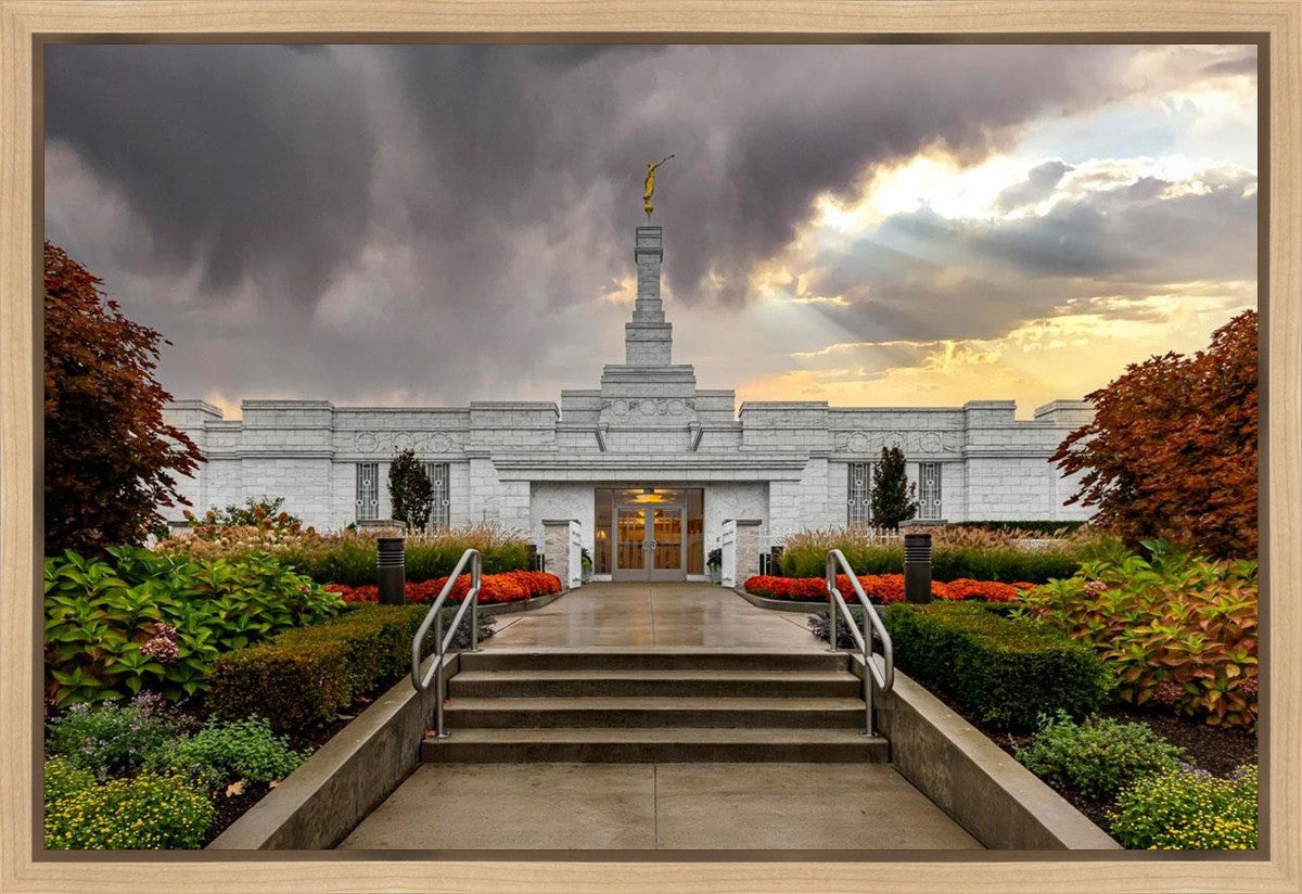 Detroit Temple Radiant Beams Gallery Wrap