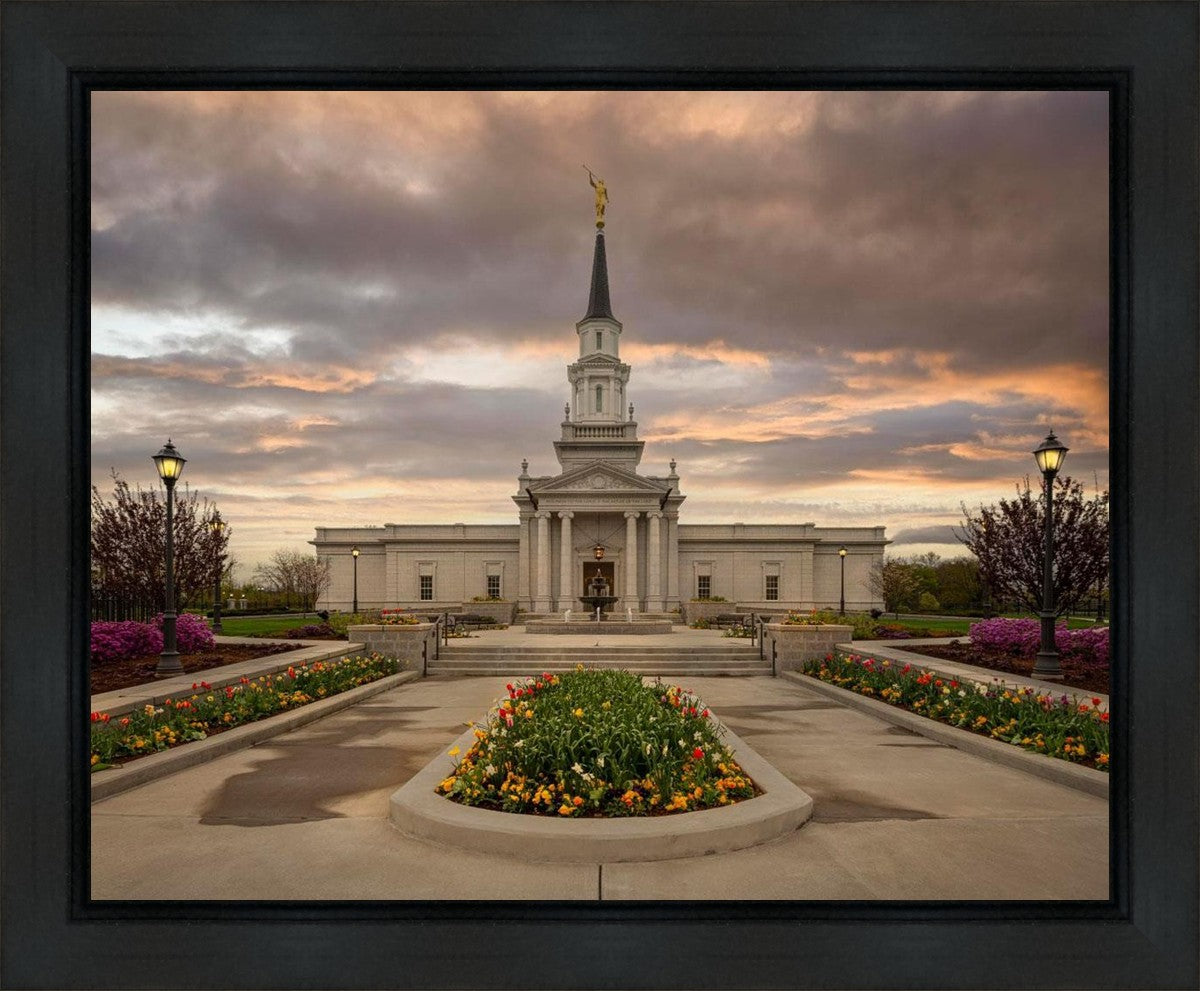 Hartford Temple Spring Storms Gallery Wrap