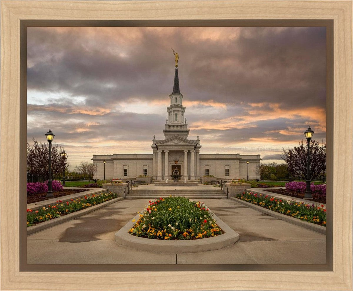 Hartford Temple Spring Storms Gallery Wrap