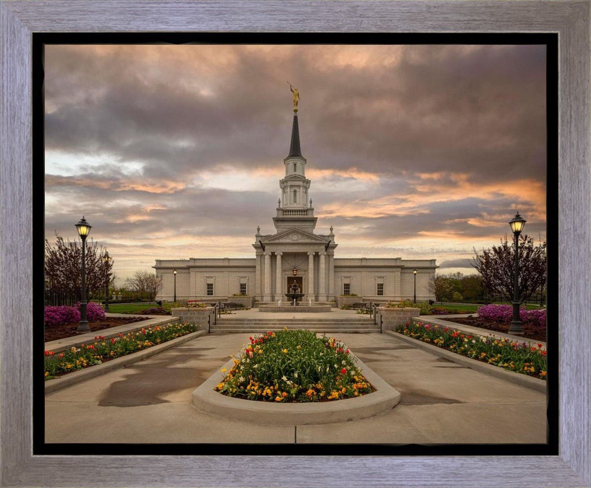Hartford Temple Spring Storms Gallery Wrap
