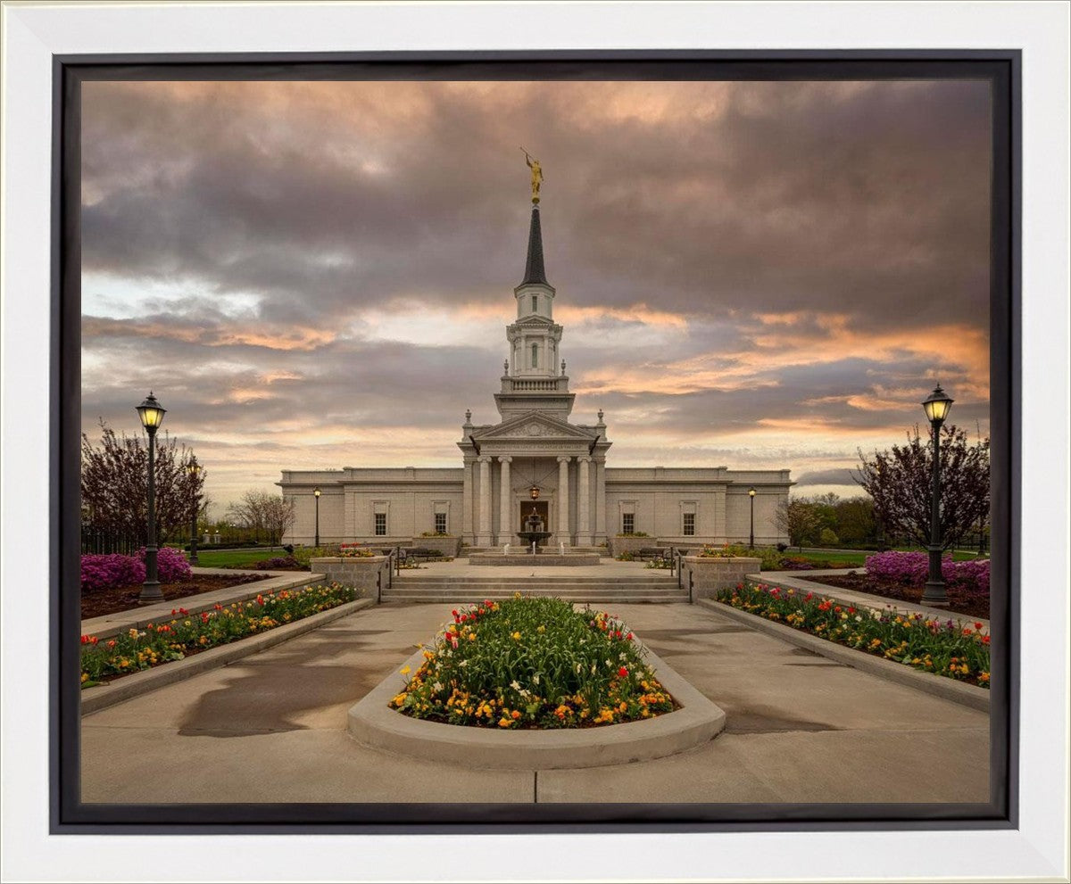 Hartford Temple Spring Storms Gallery Wrap