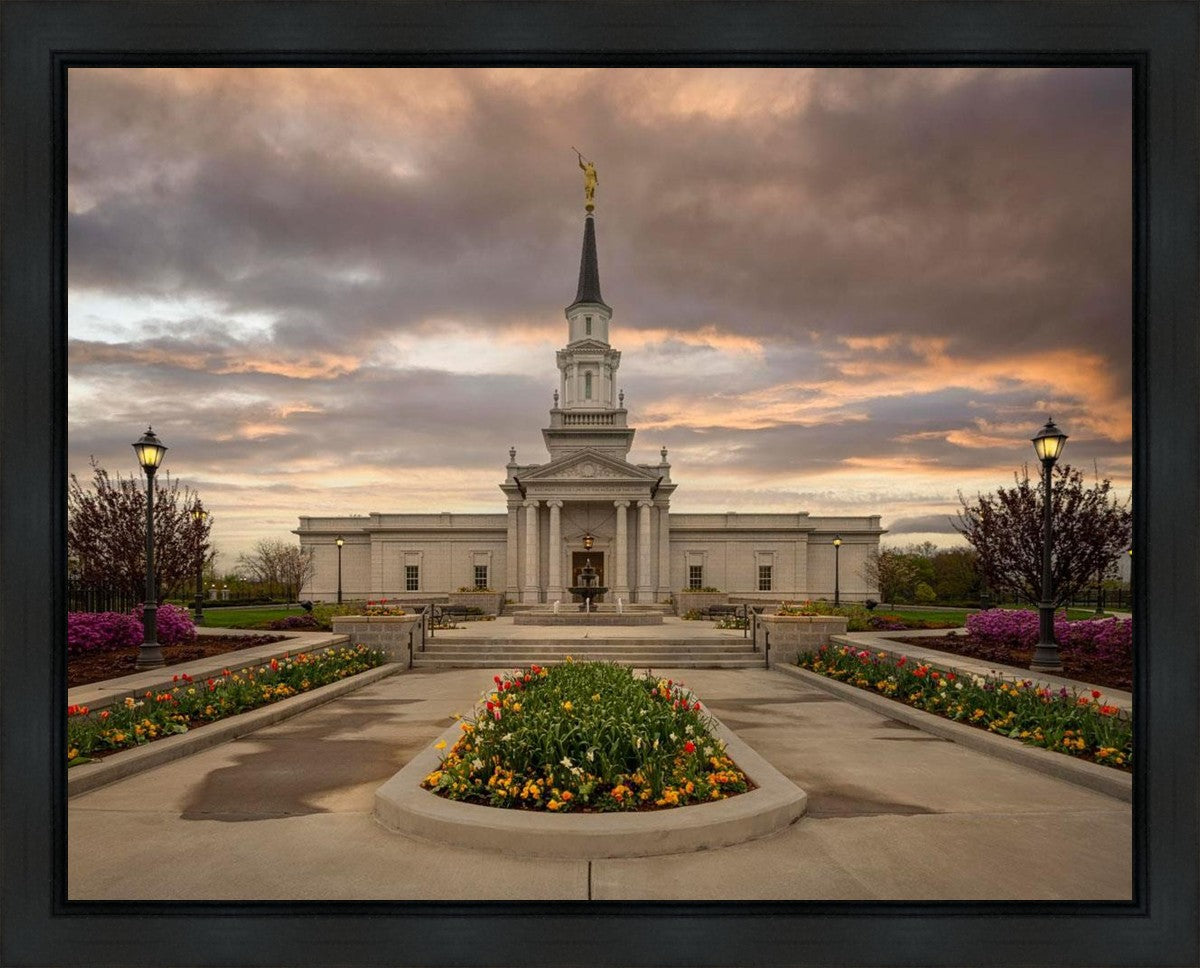 Hartford Temple Spring Storms Gallery Wrap