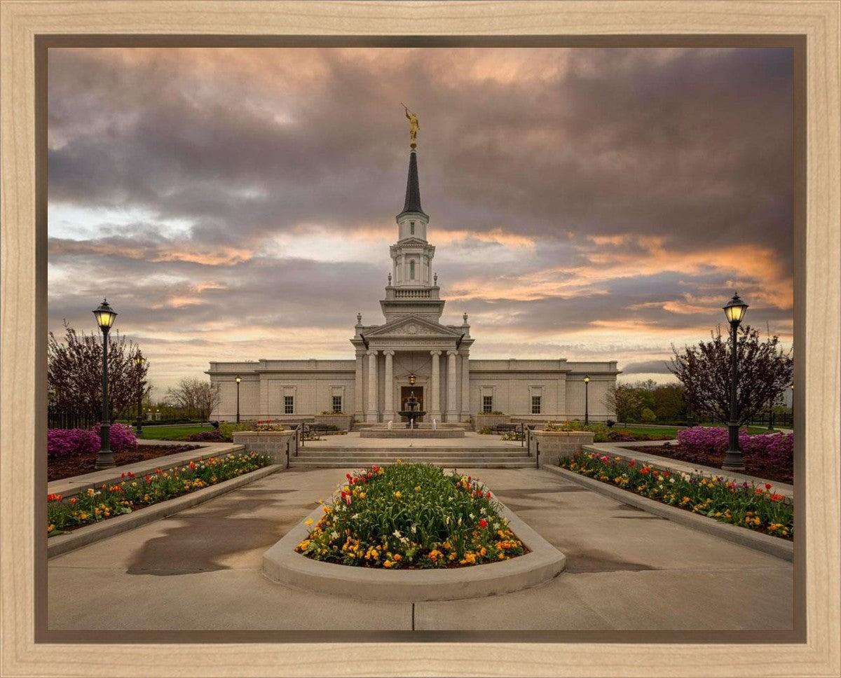 Hartford Temple Spring Storms Gallery Wrap