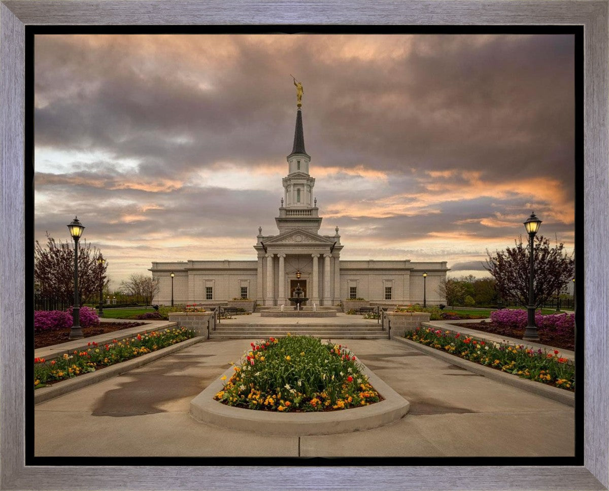 Hartford Temple Spring Storms Gallery Wrap