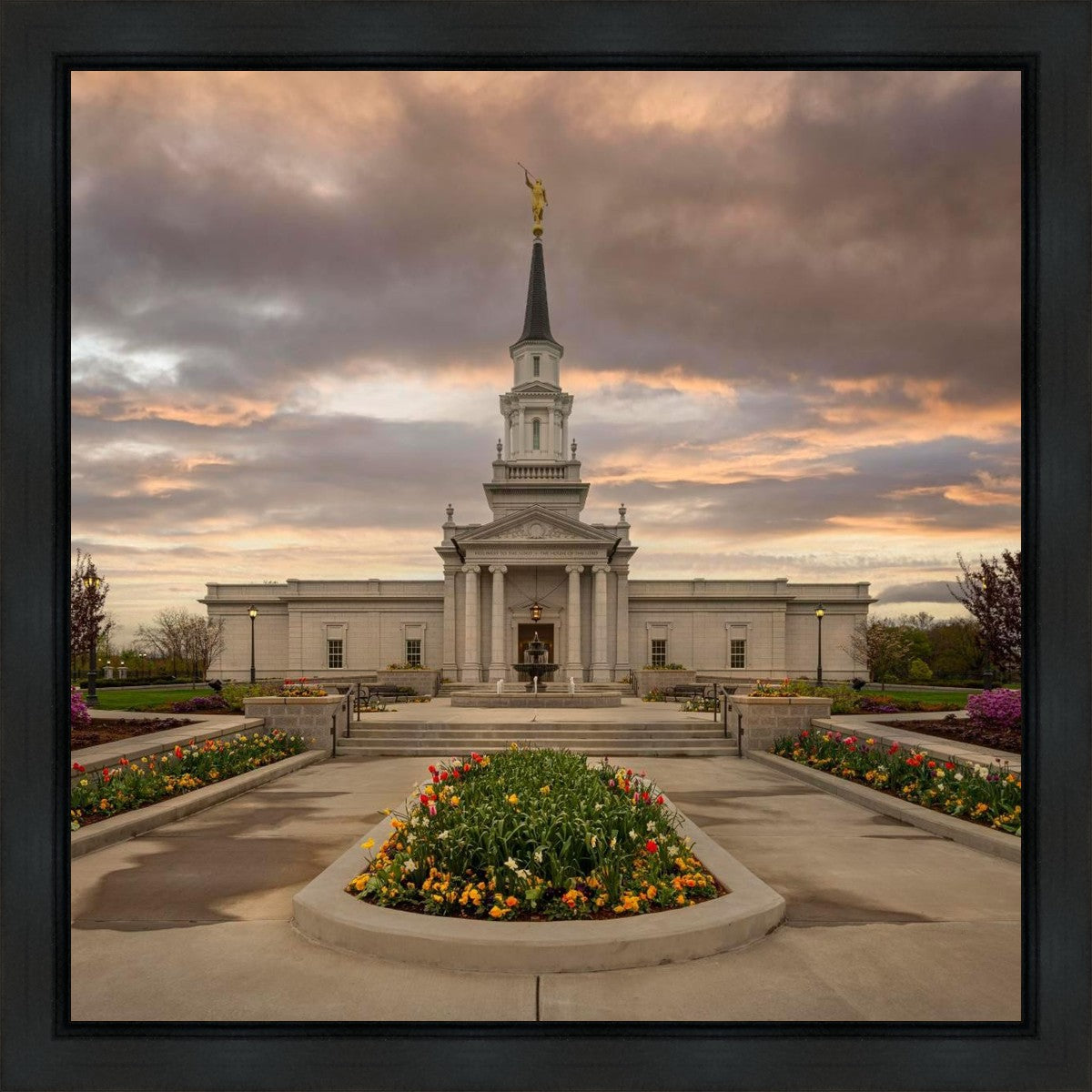 Hartford Temple Spring Storms Gallery Wrap