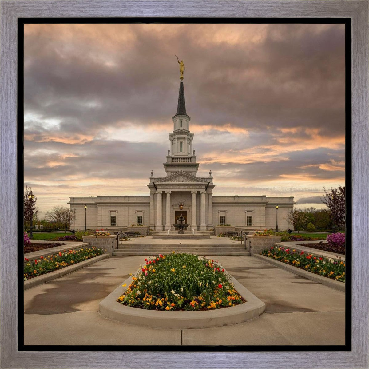 Hartford Temple Spring Storms Gallery Wrap