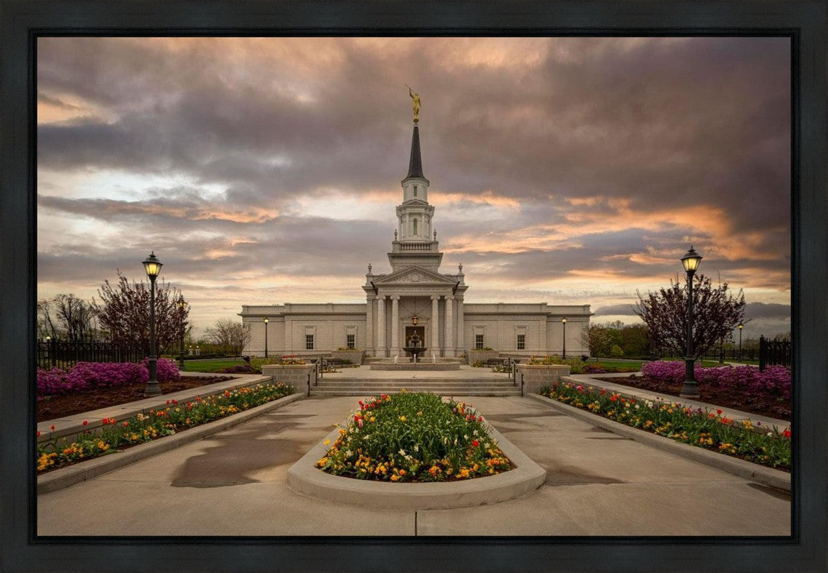 Hartford Temple Spring Storms Gallery Wrap