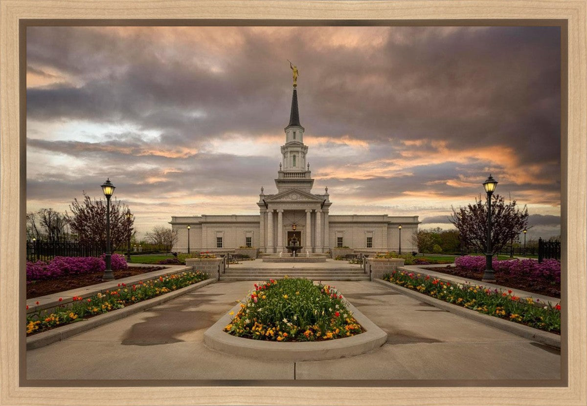 Hartford Temple Spring Storms Gallery Wrap