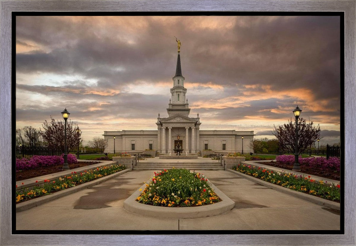 Hartford Temple Spring Storms Gallery Wrap