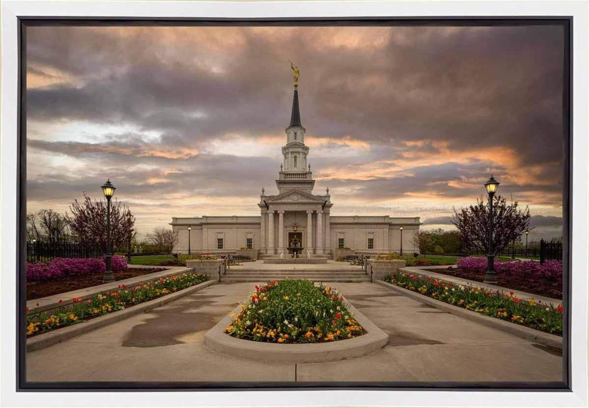 Hartford Temple Spring Storms Gallery Wrap