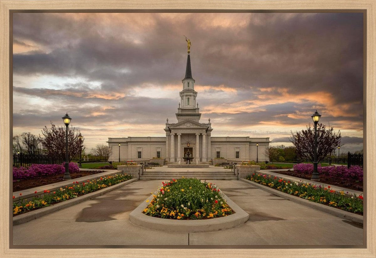 Hartford Temple Spring Storms Gallery Wrap
