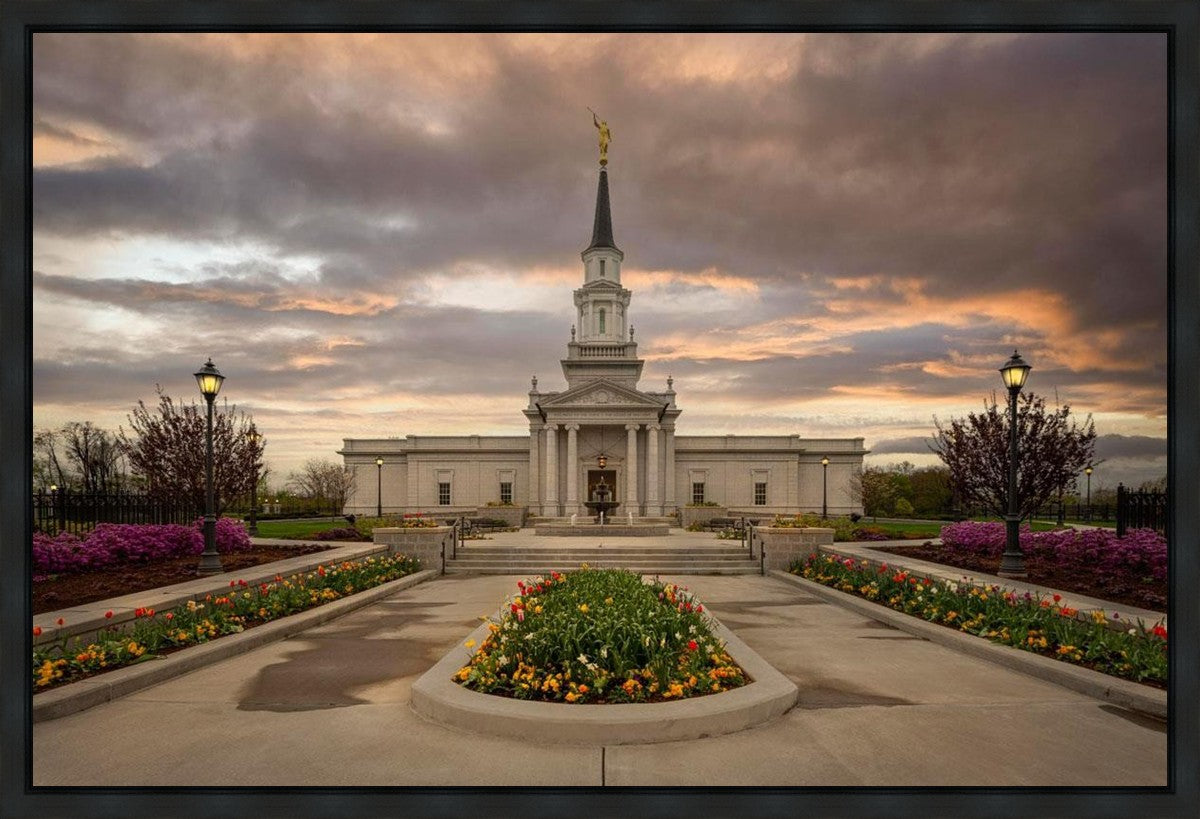 Hartford Temple Spring Storms Gallery Wrap