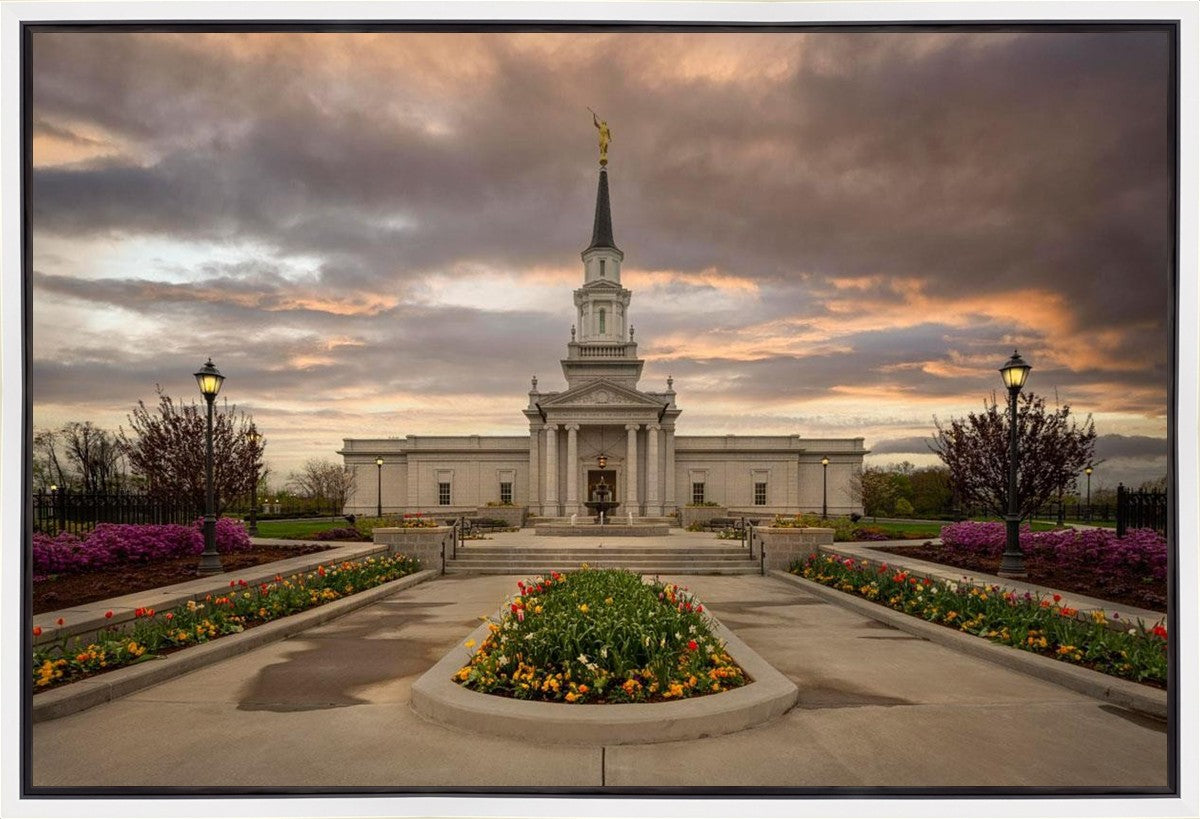Hartford Temple Spring Storms Gallery Wrap