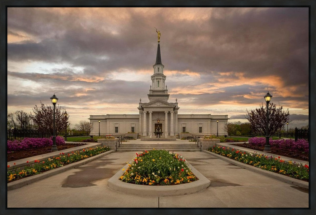 Hartford Temple Spring Storms Gallery Wrap