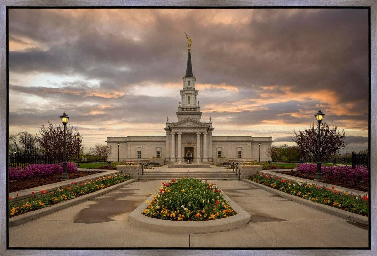 Hartford Temple Spring Storms Gallery Wrap
