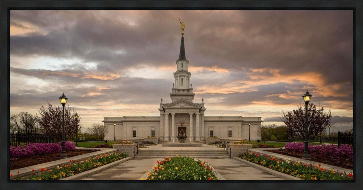 Hartford Temple Spring Storms Gallery Wrap