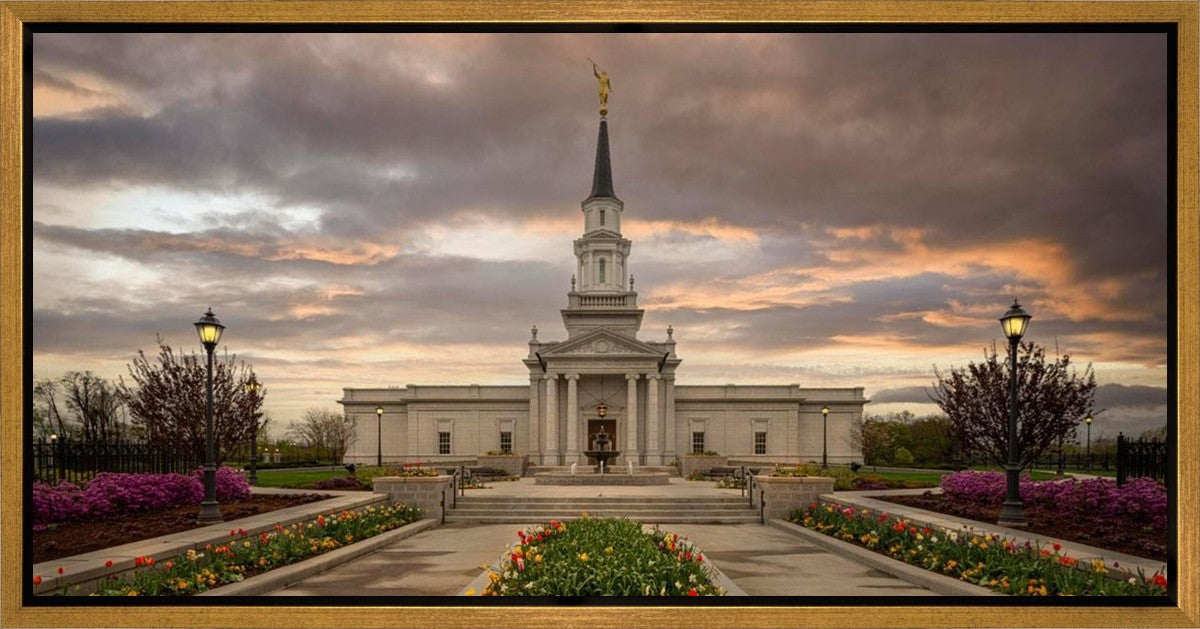 Hartford Temple Spring Storms Gallery Wrap