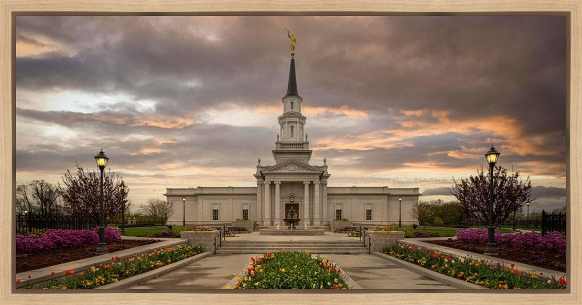 Hartford Temple Spring Storms Gallery Wrap