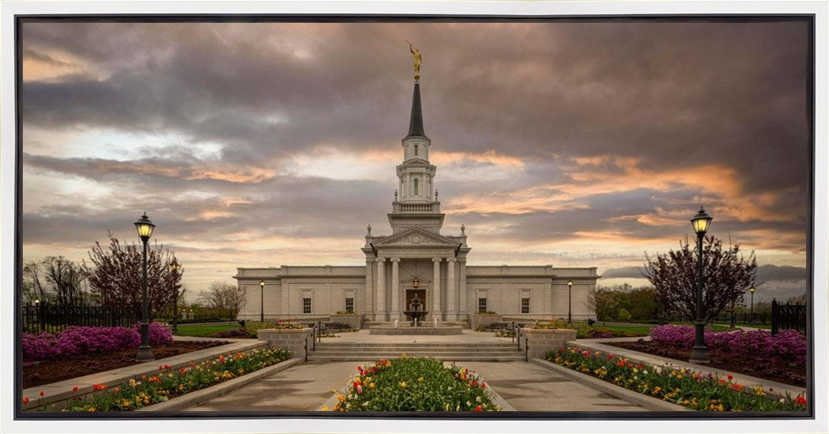 Hartford Temple Spring Storms Gallery Wrap