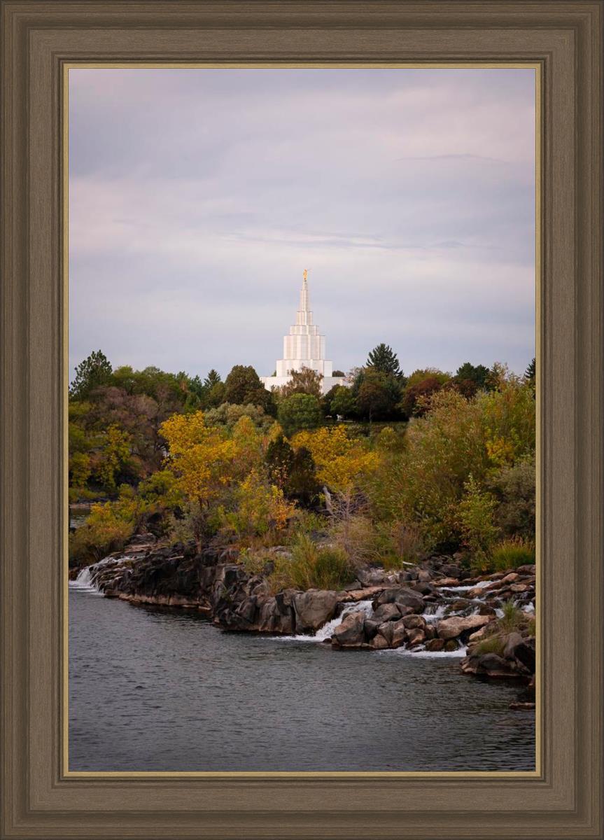 Idaho Falls Temple Colorful Snake River