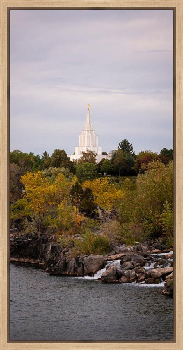 Idaho Falls Temple Colorful Snake River Gallery Wrap