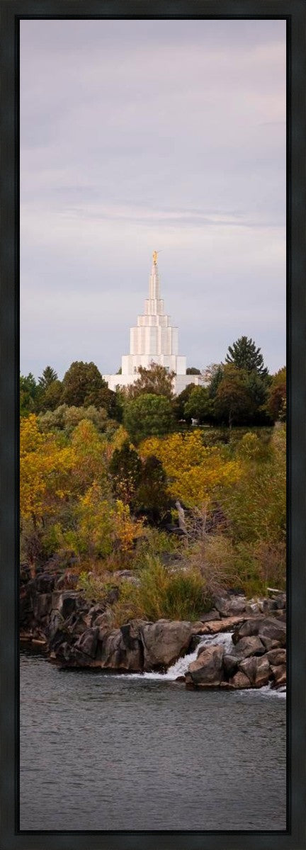 Idaho Falls Temple Colorful Snake River Gallery Wrap