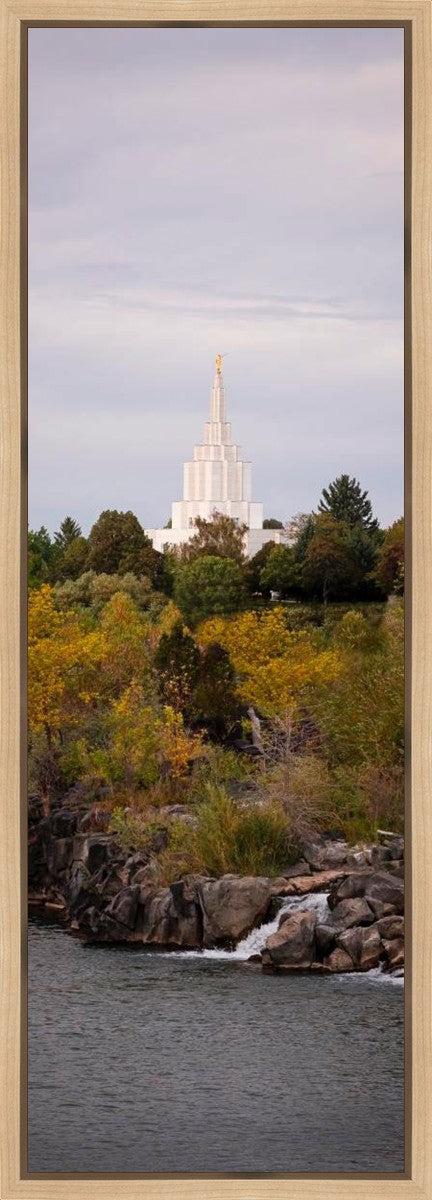 Idaho Falls Temple Colorful Snake River Gallery Wrap
