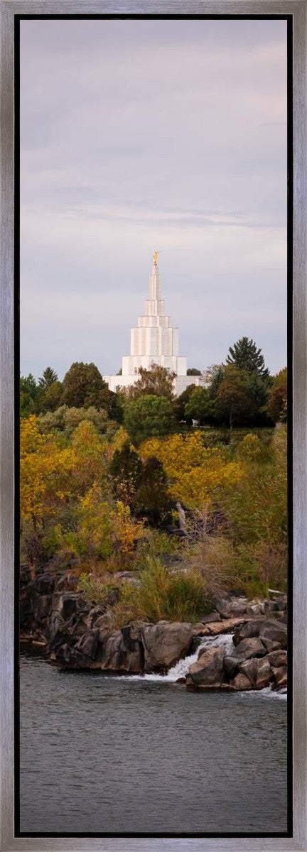 Idaho Falls Temple Colorful Snake River Gallery Wrap