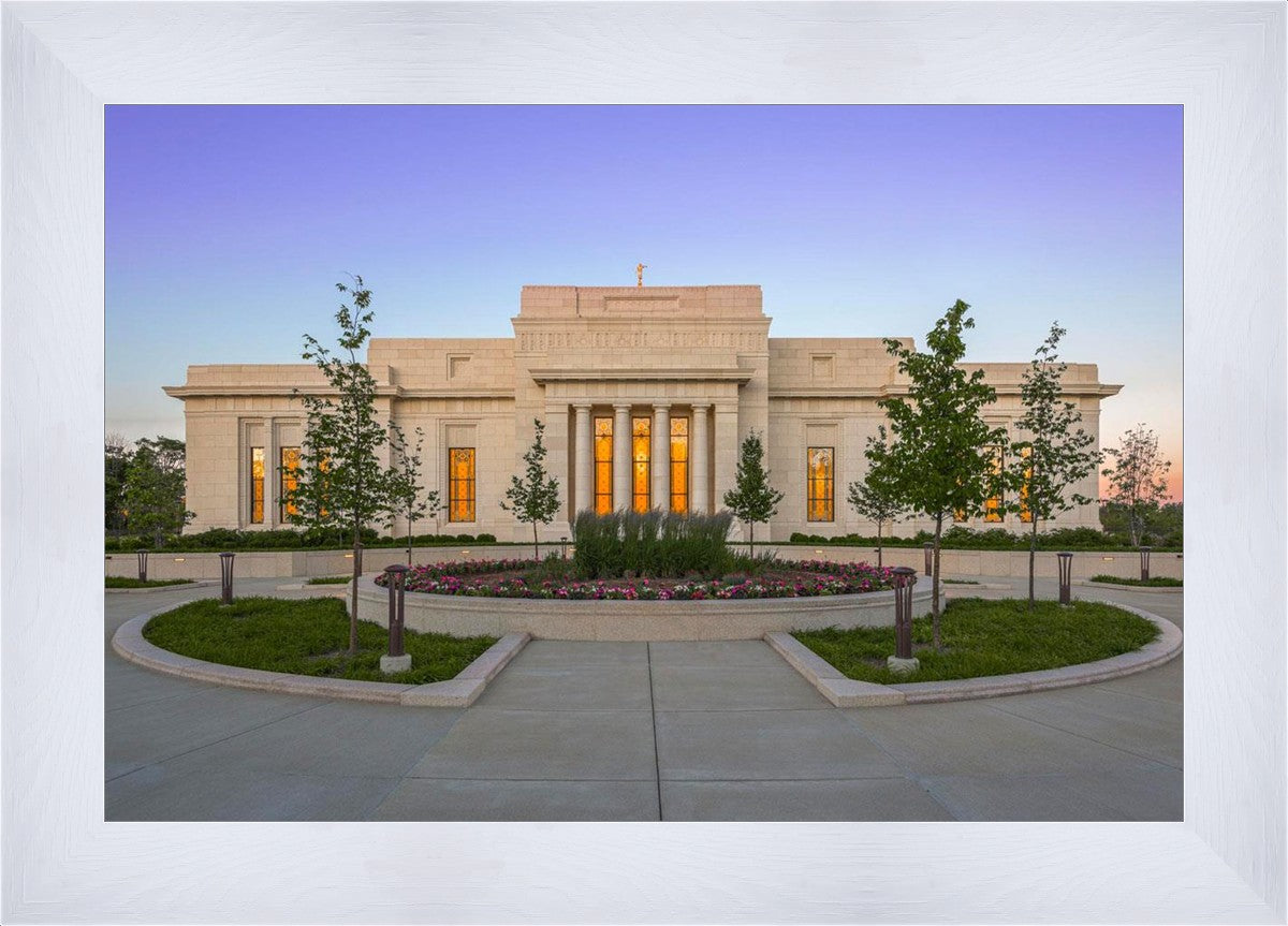 Indianapolis Temple Sunset