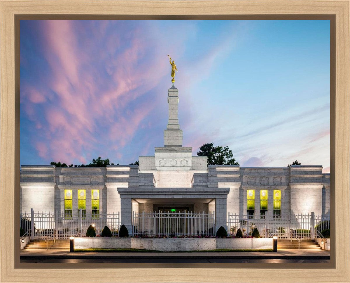 Louisville Temple Summer Evening Gallery Wrap