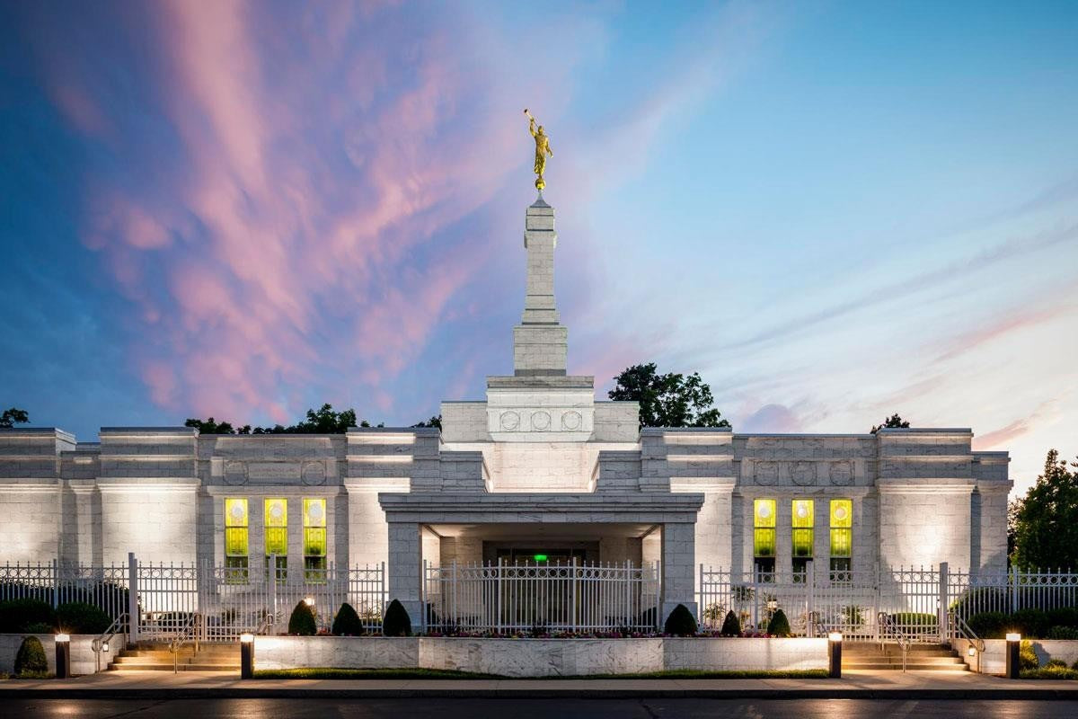 Louisville Temple Summer Evening Gallery Wrap