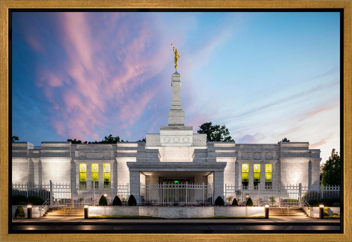 Louisville Temple Summer Evening Gallery Wrap
