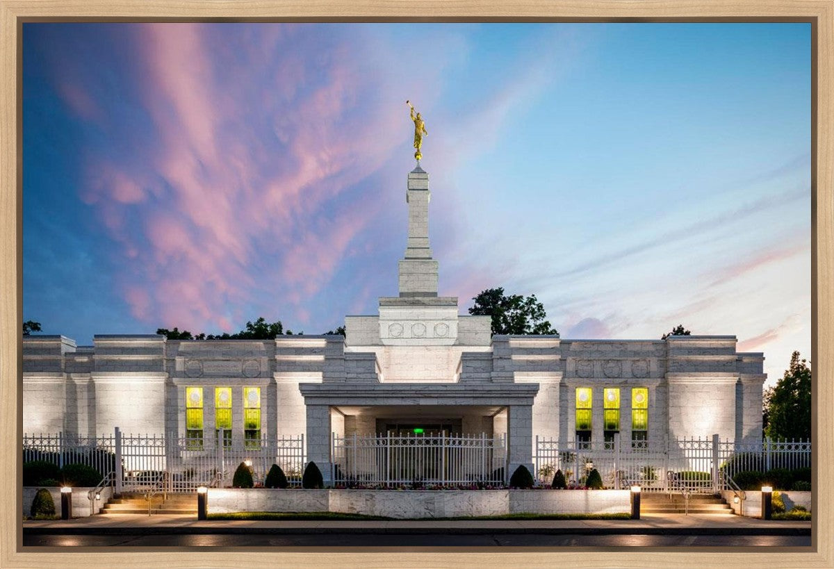 Louisville Temple Summer Evening Gallery Wrap