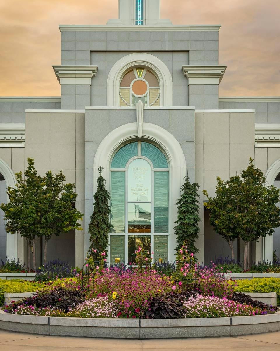 Mount Timpanogos Temple Heavenly Gardens Gallery Wrap
