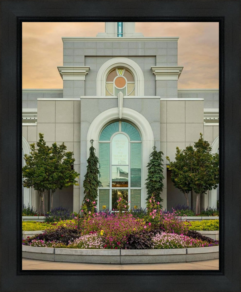 Mount Timpanogos Temple Heavenly Gardens Gallery Wrap