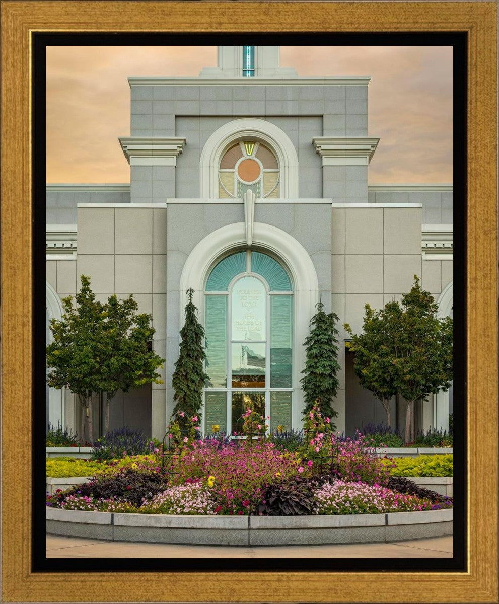 Mount Timpanogos Temple Heavenly Gardens Gallery Wrap