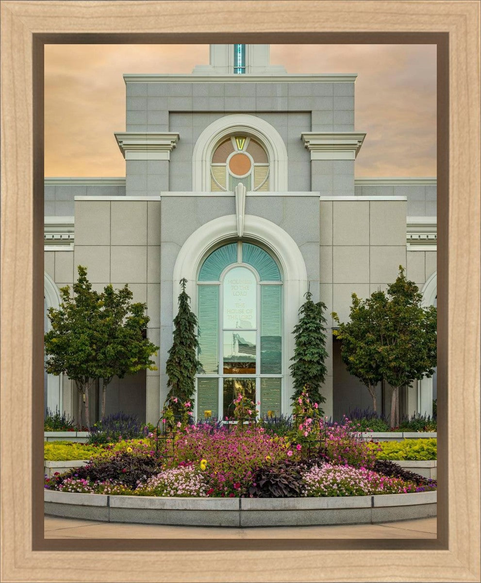 Mount Timpanogos Temple Heavenly Gardens Gallery Wrap