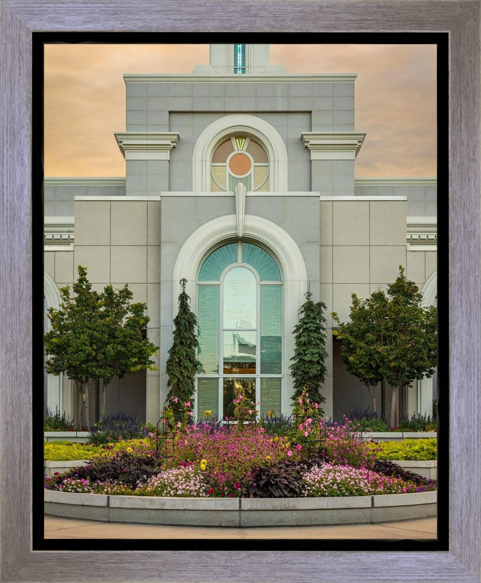 Mount Timpanogos Temple Heavenly Gardens Gallery Wrap