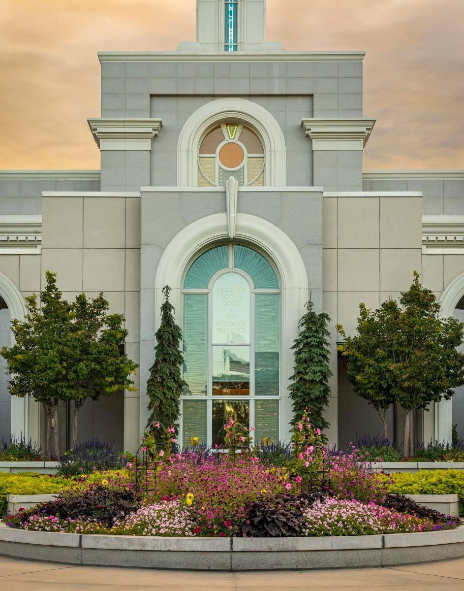 Mount Timpanogos Temple Heavenly Gardens Gallery Wrap